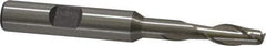 Interstate - 1/4", 5/8" LOC, 3/8" Shank Diam, 3-1/16" OAL, 2 Flute, High Speed Steel Square End Mill - Single End, Uncoated, Spiral Flute, 30° Helix, Centercutting, Right Hand Cut, Right Hand Flute - Exact Tool & Supply