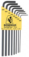 Bondhus - 8 Piece L-Key Hex Key Set - Exact Tool & Supply