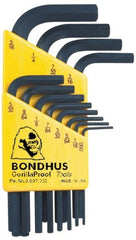 Bondhus - 12 Piece L-Key Hex Key Set - Exact Tool & Supply