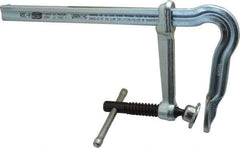 Bessey - 4" Deep Throat, 8" Max Capacity, Bend Sliding Arm Clamp - 770 Lb Clamping Pressure, 5/8" Spindle Diam - Exact Tool & Supply