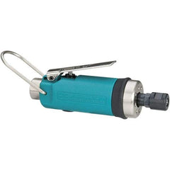 Dynabrade - 1/4" Collet, Straight Handle, Air Straight Die Grinder - 25,000 RPM, Front Exhaust, 19 CFM, 0.4 hp, 90 psi, 1/4 NPT Inlet - Exact Tool & Supply