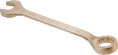 Ampco - 2-3/8" 12 Point Offset Combination Wrench - 15° Offset Angle, 22-3/4" OAL, Aluminum Bronze, Plain Finish - Exact Tool & Supply