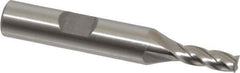 Interstate - 5mm, 9/16" LOC, 3/8" Shank Diam, 2-7/16" OAL, 4 Flute, Cobalt Square End Mill - Single End, Uncoated, Spiral Flute, 30° Helix, Centercutting, Right Hand Cut, Right Hand Flute - Exact Tool & Supply