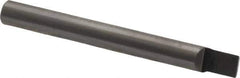 Accupro - 5/32" Shank Diam, 1-1/2" OAL, 5/32" Cut Diam, Square Engraving Cutter - 3/16" LOC, 0.1563" Tip Diam, 1 Flute, Right Hand Cut, Micrograin Solid Carbide, Uncoated - Exact Tool & Supply