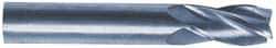 M.A. Ford - 5/8", 3/4" LOC, 5/8" Shank Diam, 3" OAL, 3 Flute, Solid Carbide Square End Mill - Single End, TiN Finish, Spiral Flute, 30° Helix, Centercutting, Right Hand Cut, Right Hand Flute, Series 169 - Exact Tool & Supply