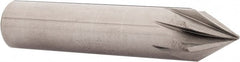 Made in USA - 7/16" Shank Diam, 7 Flute 60° Solid Carbide Countersink - Exact Tool & Supply