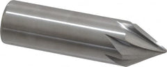 Made in USA - 1/2" Shank Diam, 7 Flute 60° Solid Carbide Countersink - Exact Tool & Supply