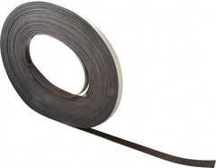 Mag-Mate - 100' Long x 1/2" Wide x 1/32" Thick Flexible Magnetic Strip - 4 Lb Max Pull Force, 2 Linear Ft/Lb Magnetic Pull Force, Adhesive Back - Exact Tool & Supply