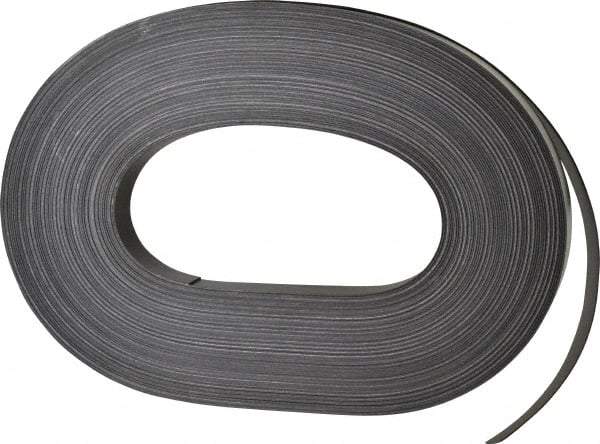 Mag-Mate - 100' Long x 3/4" Wide x 1/32" Thick Flexible Magnetic Strip - 6 Lb Max Pull Force, 3 Linear Ft/Lb Magnetic Pull Force, Adhesive Back - Exact Tool & Supply