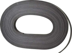 Mag-Mate - 100' Long x 3/4" Wide x 1/32" Thick Flexible Magnetic Strip - 6 Lb Max Pull Force, 3 Linear Ft/Lb Magnetic Pull Force, Adhesive Back - Exact Tool & Supply