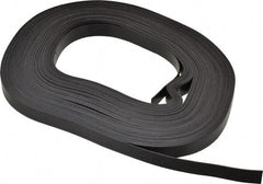 Mag-Mate - 100' Long x 1/2" Wide x 1/32" Thick Flexible Magnetic Strip - 4 Lb Max Pull Force, 2 Linear Ft/Lb Magnetic Pull Force, Plain Back - Exact Tool & Supply