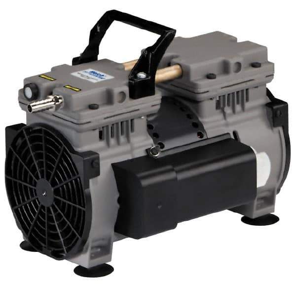 Welch Vacuum - 1/3 hp Rotary Vane Vaccum Pump - 115 Volts, 7.1 CFM, 11.1" Long x 9.2" Wide x 11" High - Exact Tool & Supply