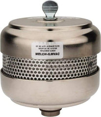 Welch Vacuum - Standard Open Exhaust Filter - For Use with 1402, 1376, 8920 & 8925, 5" Diam x 6-1/4" High - Exact Tool & Supply