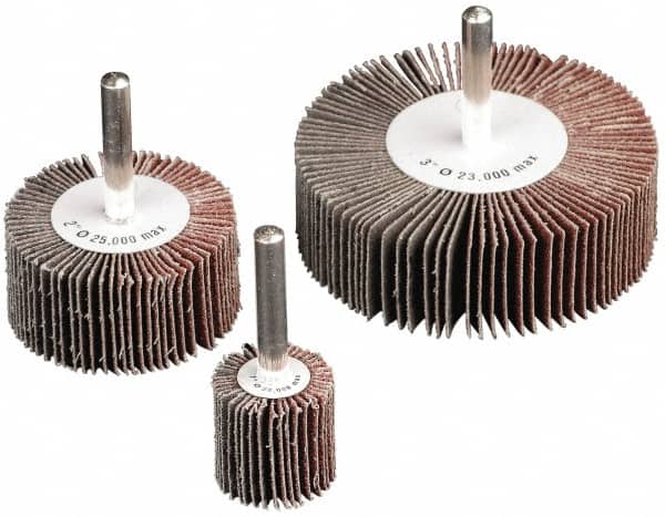 Value Collection - 8 x 1" 180 Grit Aluminum Oxide Unmounted Flap Wheel - Exact Tool & Supply