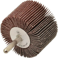 CGW Abrasives - 2-1/2" Diam x 1-1/2" Face Width, Medium Aluminum Oxide Coated Mounted Flap Wheel - Exact Tool & Supply