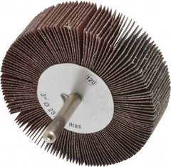 CGW Abrasives - 3" Diam x 1" Face Width, Fine Aluminum Oxide Coated Mounted Flap Wheel - Exact Tool & Supply