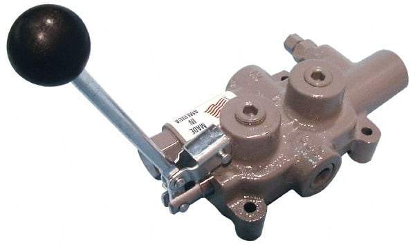 Prince - 30 GPM 3/4 Inlet Cast Iron Hydraulic Control Valve - 4-1/8" High x 4-5/8" Wide x 3-11/32" Long - Exact Tool & Supply