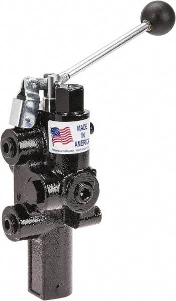 Prince - 20 GPM 1/2 Inlet Cast Iron Hydraulic Control Valve - 4-1/4" Wide x 12-1/4" Long - Exact Tool & Supply