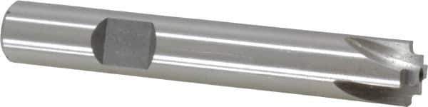 Interstate - 1/32" Radius, 3/8" Mill Diam, 4 Flute High Speed Steel Corner Rounding End Mill - Single End, Uncoated, 2-1/2" OAL, 3/8" Shank Diam - Exact Tool & Supply