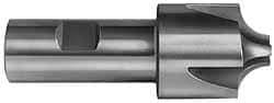 Hertel - 11/32" Radius, 1-1/8" Mill Diam, 3 Flute Cobalt Corner Rounding End Mill - Single End, Uncoated, 3-1/4" OAL, 1/2" Shank Diam - Exact Tool & Supply