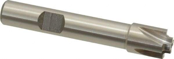 Interstate - 3/64" Radius, 7/16" Mill Diam, 4 Flute High Speed Steel Corner Rounding End Mill - Single End, Uncoated, 2-1/2" OAL, 3/8" Shank Diam - Exact Tool & Supply