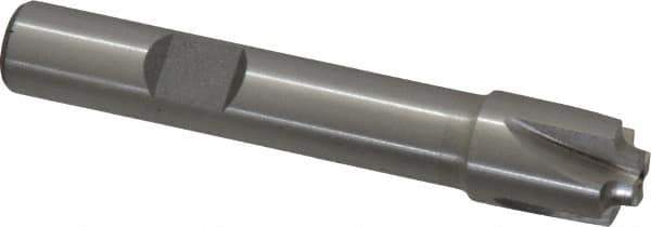 Interstate - 1/16" Radius, 7/16" Mill Diam, 4 Flute High Speed Steel Corner Rounding End Mill - Single End, Uncoated, 2-1/2" OAL, 3/8" Shank Diam - Exact Tool & Supply