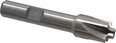 Interstate - 5/64" Radius, 1/2" Mill Diam, 4 Flute High Speed Steel Corner Rounding End Mill - Single End, Uncoated, 2-1/2" OAL, 3/8" Shank Diam - Exact Tool & Supply