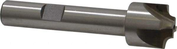 Interstate - 7/64" Radius, 5/8" Mill Diam, 4 Flute High Speed Steel Corner Rounding End Mill - Single End, Uncoated, 2-1/2" OAL, 3/8" Shank Diam - Exact Tool & Supply