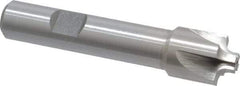 Interstate - 1/8" Radius, 5/8" Mill Diam, 4 Flute High Speed Steel Corner Rounding End Mill - Single End, Uncoated, 3" OAL, 1/2" Shank Diam - Exact Tool & Supply