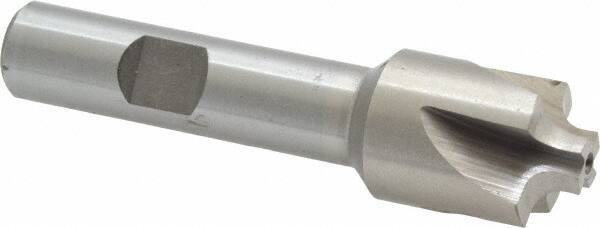 Interstate - 9/64" Radius, 3/4" Mill Diam, 4 Flute High Speed Steel Corner Rounding End Mill - Single End, Uncoated, 3" OAL, 1/2" Shank Diam - Exact Tool & Supply
