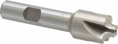 Interstate - 9/64" Radius, 3/4" Mill Diam, 4 Flute High Speed Steel Corner Rounding End Mill - Single End, Uncoated, 3" OAL, 1/2" Shank Diam - Exact Tool & Supply