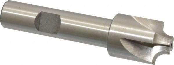 Interstate - 11/64" Radius, 3/4" Mill Diam, 4 Flute High Speed Steel Corner Rounding End Mill - Single End, Uncoated, 3" OAL, 1/2" Shank Diam - Exact Tool & Supply