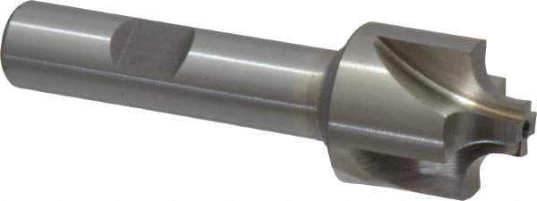 Interstate - 3/16" Radius, 7/8" Mill Diam, 4 Flute High Speed Steel Corner Rounding End Mill - Single End, Uncoated, 3" OAL, 1/2" Shank Diam - Exact Tool & Supply