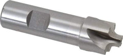Interstate - 3/16" Radius, 7/8" Mill Diam, 4 Flute High Speed Steel Corner Rounding End Mill - Single End, Uncoated, 3-1/8" OAL, 3/4" Shank Diam - Exact Tool & Supply