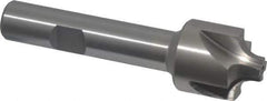 Interstate - 7/32" Radius, 7/8" Mill Diam, 4 Flute High Speed Steel Corner Rounding End Mill - Single End, Uncoated, 3-1/4" OAL, 1/2" Shank Diam - Exact Tool & Supply