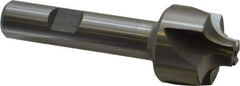 Interstate - 1/4" Radius, 1" Mill Diam, 4 Flute High Speed Steel Corner Rounding End Mill - Single End, Uncoated, 3-1/8" OAL, 1/2" Shank Diam - Exact Tool & Supply