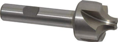 Interstate - 5/16" Radius, 1-1/8" Mill Diam, 4 Flute High Speed Steel Corner Rounding End Mill - Single End, Uncoated, 3-1/4" OAL, 1/2" Shank Diam - Exact Tool & Supply