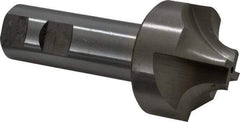 Interstate - 9/16" Radius, 1-5/16" Mill Diam, 4 Flute High Speed Steel Corner Rounding End Mill - Single End, Uncoated, 4-1/4" OAL, 1" Shank Diam - Exact Tool & Supply