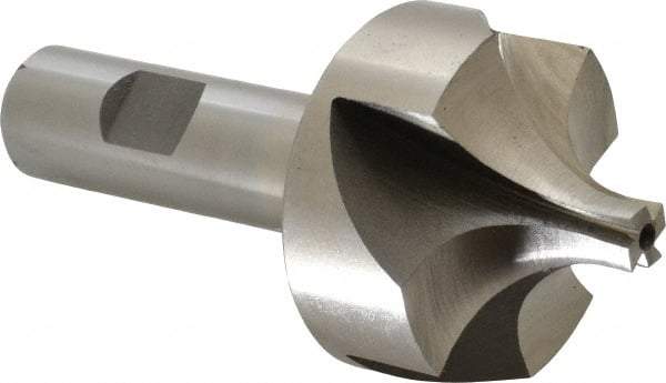 Interstate - 5/8" Radius, 1-15/16" Mill Diam, 4 Flute High Speed Steel Corner Rounding End Mill - Single End, Uncoated, 4" OAL, 3/4" Shank Diam - Exact Tool & Supply