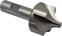 Interstate - 3/4" Radius, 1-7/8" Mill Diam, 4 Flute High Speed Steel Corner Rounding End Mill - Single End, Uncoated, 4" OAL, 3/4" Shank Diam - Exact Tool & Supply