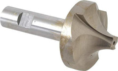 Interstate - 25/32" Radius, 2-1/4" Mill Diam, 4 Flute High Speed Steel Corner Rounding End Mill - Single End, Uncoated, 4-1/8" OAL, 3/4" Shank Diam - Exact Tool & Supply