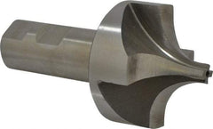 Interstate - 13/16" Radius, 2-1/4" Mill Diam, 4 Flute High Speed Steel Corner Rounding End Mill - Single End, Uncoated, 4-5/16" OAL, 1" Shank Diam - Exact Tool & Supply