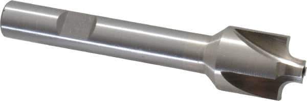 Interstate - 1/8" Radius, 5/8" Mill Diam, 4 Flute High Speed Steel Corner Rounding End Mill - Single End, Uncoated, 3" OAL, 3/8" Shank Diam - Exact Tool & Supply