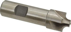 Interstate - 7/32" Radius, 7/8" Mill Diam, 4 Flute High Speed Steel Corner Rounding End Mill - Single End, Uncoated, 3-1/4" OAL, 3/4" Shank Diam - Exact Tool & Supply