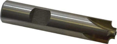 Interstate - 3/32" Radius, 1/2" Mill Diam, 4 Flute High Speed Steel Corner Rounding End Mill - Single End, Uncoated, 2-1/2" OAL, 1/2" Shank Diam - Exact Tool & Supply