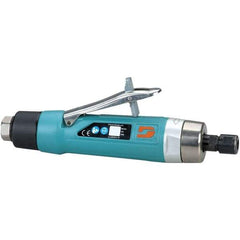 Dynabrade - 1/4" Collet, Straight Handle, Air Straight Die Grinder - 18,000 RPM, Rear Exhaust, 40 CFM, 1 hp, 90 psi, 3/8 NPT Inlet - Exact Tool & Supply