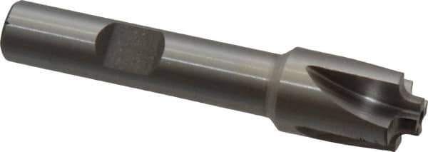 Interstate - 5/64" Radius, 1/2" Mill Diam, 4 Flute Cobalt Corner Rounding End Mill - Single End, Uncoated, 2-1/2" OAL, 3/8" Shank Diam - Exact Tool & Supply