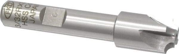 Interstate - 3/32" Radius, 1/2" Mill Diam, 4 Flute Cobalt Corner Rounding End Mill - Single End, Uncoated, 2-1/2" OAL, 3/8" Shank Diam - Exact Tool & Supply