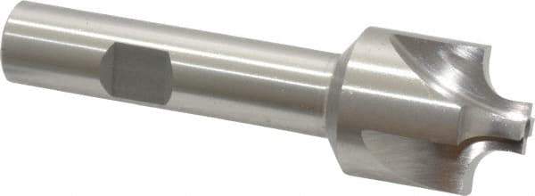 Interstate - 3/16" Radius, 7/8" Mill Diam, 4 Flute Cobalt Corner Rounding End Mill - Single End, Uncoated, 3-1/8" OAL, 1/2" Shank Diam - Exact Tool & Supply