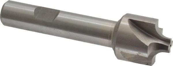 Interstate - 7/32" Radius, 7/8" Mill Diam, 4 Flute Cobalt Corner Rounding End Mill - Single End, Uncoated, 3-1/4" OAL, 1/2" Shank Diam - Exact Tool & Supply